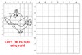 Copy grid picture bird