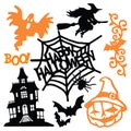 Eerie Halloween Paper Cut Silhouette Set