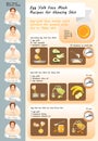 Vector illustration of Egg Yolk Face Mask Recipes