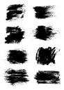 Vector Illustration Detailed Brush Strokes Grunge Textures