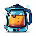 Vector illustration of electric kettle isolated illustration Royalty Free Stock Photo