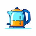 Vector illustration of electric kettle isolated illustration Royalty Free Stock Photo