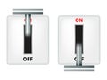 Vector illustration of an electric knife switch