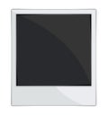 Empty photo frames on white background Royalty Free Stock Photo