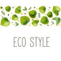 Vector illustration for environmental theme - eco style