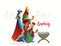 Vector illustration of Epiphany, a Christian festival