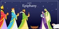 Vector illustration of Epiphany, Christian festival