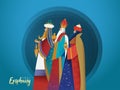 Vector illustration of Epiphany, a Christian festival