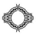 Polynesian ornament tattoo desing vector