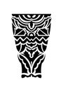 Polynesian ornament tattoo desing vector