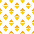 Vector illustration of ether pattern. Seamless illustration of a yellow badge on a white background.