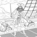 The evil captain of piratesn