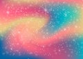 Vector illustration of fantastic colorful galaxy,Abstract cosmic