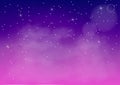 Vector illustration of fantastic colorful galaxy,Abstract cosmic