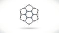 Abstract Geometric Network Structure Icon Royalty Free Stock Photo