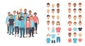 Diverse Team and Avatar Creator Elements Royalty Free Stock Photo