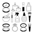 This vector illustration features a mackup icon set with style perfect Royalty Free Stock Photo