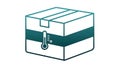 Temperature Controlled Shipping Box Icon Royalty Free Stock Photo