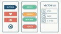 Vector UI button set, interface element designs vector design Generative AI Royalty Free Stock Photo