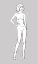 Female Fashion Figurine Royalty Free Stock Photo