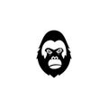 Vector illustration fierce gorilla, Modern Head Monkey Logo Vector