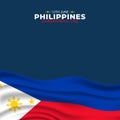 Vector illustration of Filipino Araw ng Kalayaan. Philippine Independence Day. Patriotic poster design