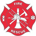 Fire and Rescue Logo Vector Illustration Royalty Free Stock Photo