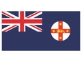 Flag of the Australian State of New South Wales Royalty Free Stock Photo