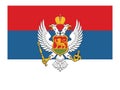 Flag of Kingdom of Montenegro year 1914
