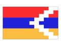 Flag of Republic of Artsakh Nagorno-Karabakh