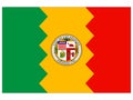 Flag of USA City of Los Angeles, California