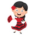 Vector Illustration Of Flamenco Dancer