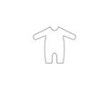 Baby clothes icon. Vector illustration, flat design Royalty Free Stock Photo