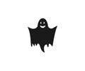 Halloween, horror, ghost icon. Vector illustration, flat design Royalty Free Stock Photo