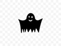 Halloween, horror, ghost icon. Vector illustration, flat design