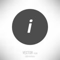 Vector flat informations icon