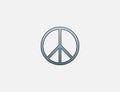 Peace sign icon. Vector illustration. Flat design