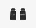 Pepper, salt, shaker icon. Vector illustration. Flat design Royalty Free Stock Photo