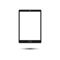 Tablet icon on white background. Vector illustration, flat design Royalty Free Stock Photo
