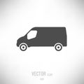 Vectro flat van icon