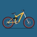 Vector illustration flat for extreme sports bike Royalty Free Stock Photo