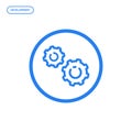 Vector illustration of flat Line icon. Graphic design concept of development.