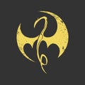 Emblem dragon, company logo, tattoo sign