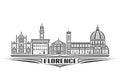 Vector illustration of Florence Royalty Free Stock Photo