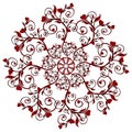 vector illustration of a flower ornament