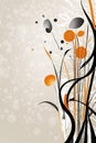 vector illustration of a flowervector illustration of a flowerabstract background with colorful