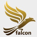 Flying falcon symbol