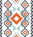 American pattern. Geometric seamless ornament.