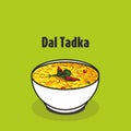 Indian traditional food dal or daal tadka