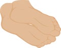 vector illustration of a foot
